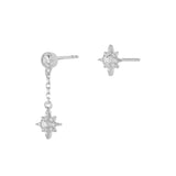 Estrella star drop earrings
