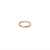 Jacinta 2 micron rose gold ring