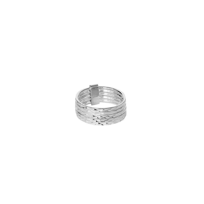 Jago silver multi-layer ring