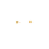 Kania square stud earrings