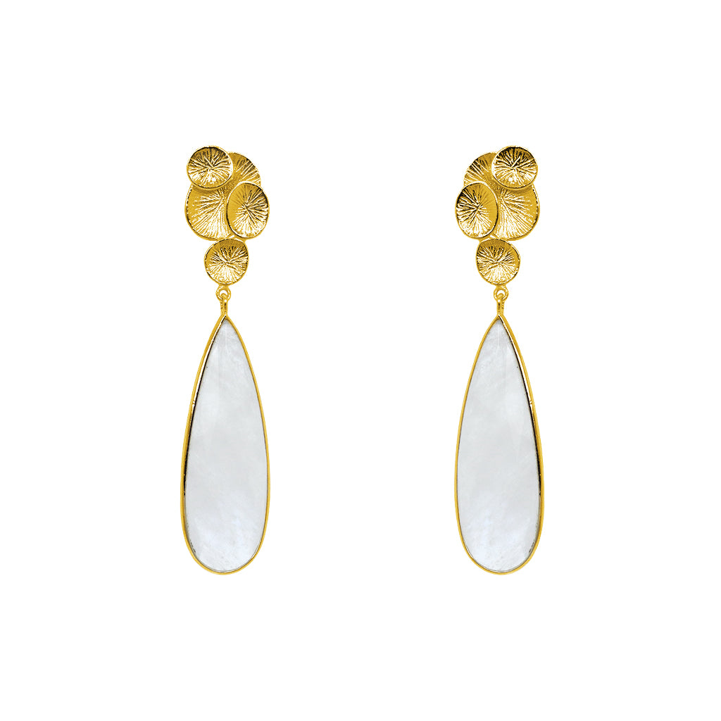 Karissa 2 micron gold earrings | MEZI