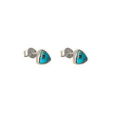 Leville semi-precious sterling silver studs