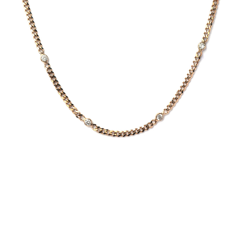 Kaysa 2 micron gold link necklace