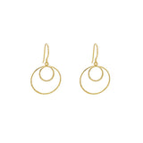 Kendi 2 micron gold round drop earrings