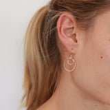 Kendi 2 micron gold round drop earrings