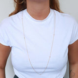 Kiley eyelet crystal necklace