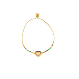 Lania love heart multi-coloured crystal bracelet