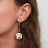 Liron disc small 2 micron gold earrings