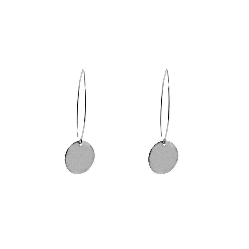 Liron disc small 2 micron gold earrings