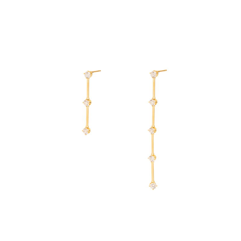 Elam bar crystal drop earrings