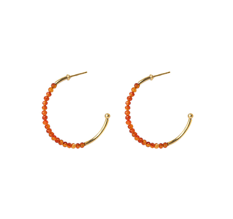 Lotie semi-precious gold vermeil earrings