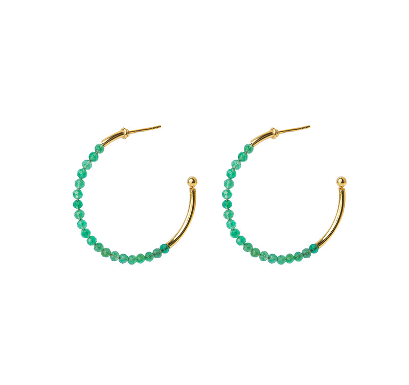 Lotie semi-precious gold vermeil earrings