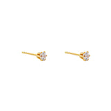 Mabel II 4mm crystal stud earrings