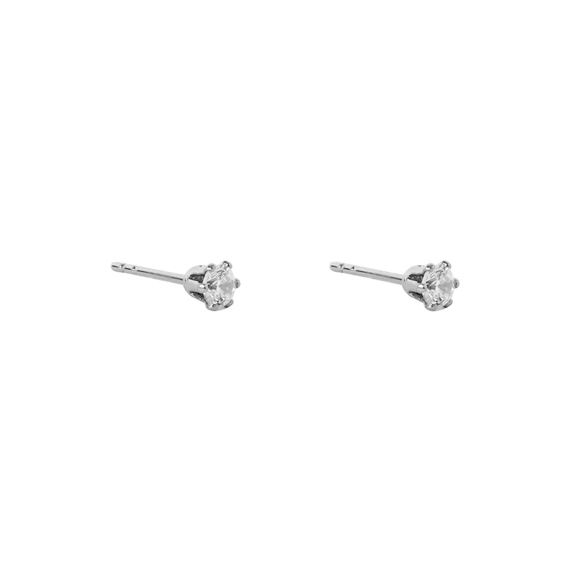 Mabel II 4mm crystal stud earrings