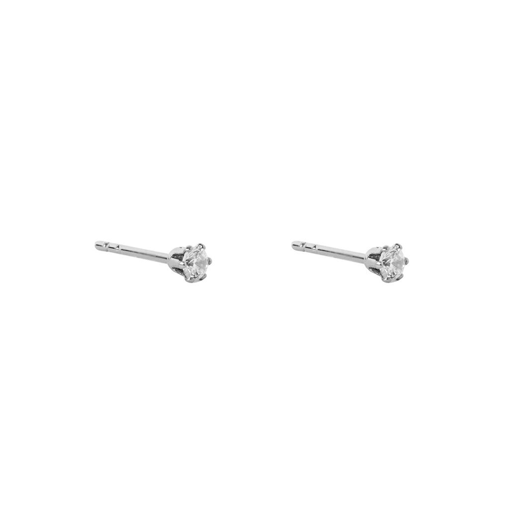 Mabel ii 3mm crystal stud earrings | MEZI