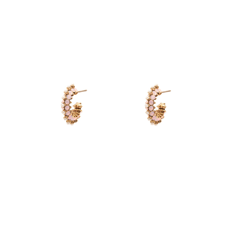 Madina crystal hoop earrings