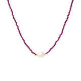 Maja gold semi precious necklace
