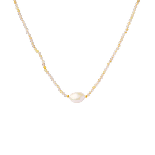 Maja gold semi precious necklace