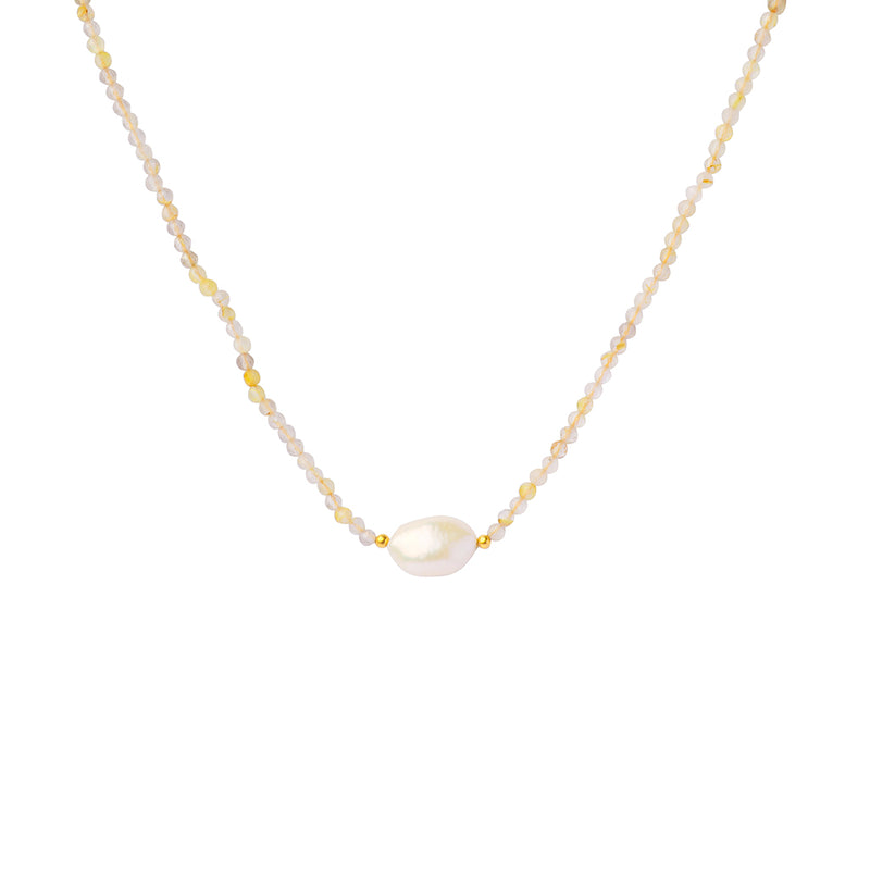 Maja gold semi precious necklace