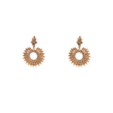 Mazie bronze crystal earrings