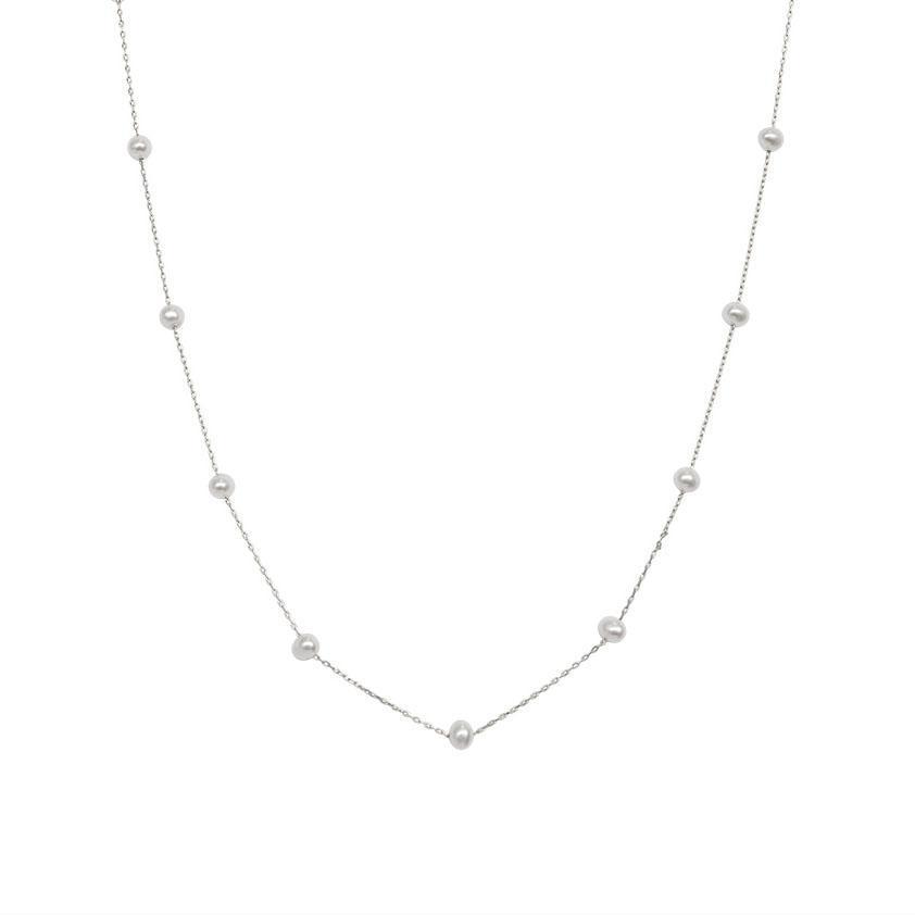 Melina freshwater pearl gold necklace | MEZI