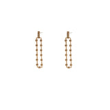 Mireen rectangle bronze earrings