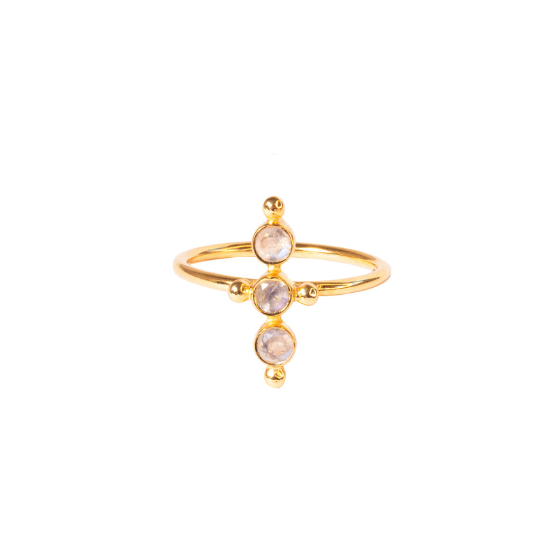 Divit moonstone semi-precious ring