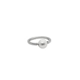 Nawa silver freshwater pearl ring