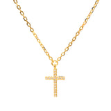 Dona crystal cross pendant