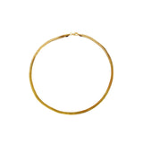 Delma gold herringbone chain 5mm necklace