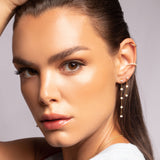Elam bar crystal drop earrings