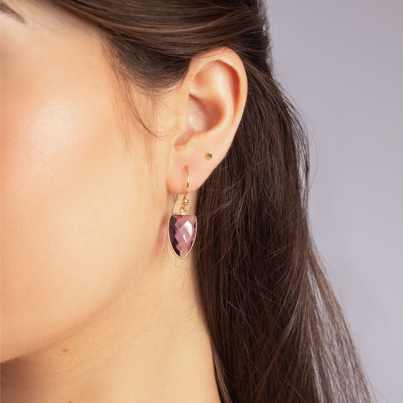 Nelida semi precious drop earrings