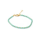 Raegan 2 micron gold semi-precious bracelet