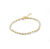 Raegan 2 micron gold semi-precious bracelet