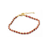 Raegan 2 micron gold semi-precious bracelet