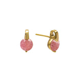 Vienna pink crystal studs