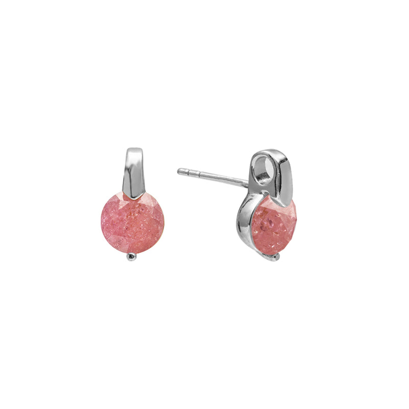 Vienna pink crystal studs