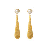 Angie semi precious gold earrings