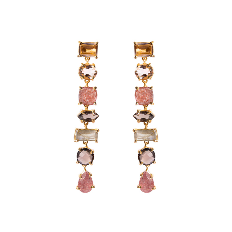 Antonella semi-precious stone earring