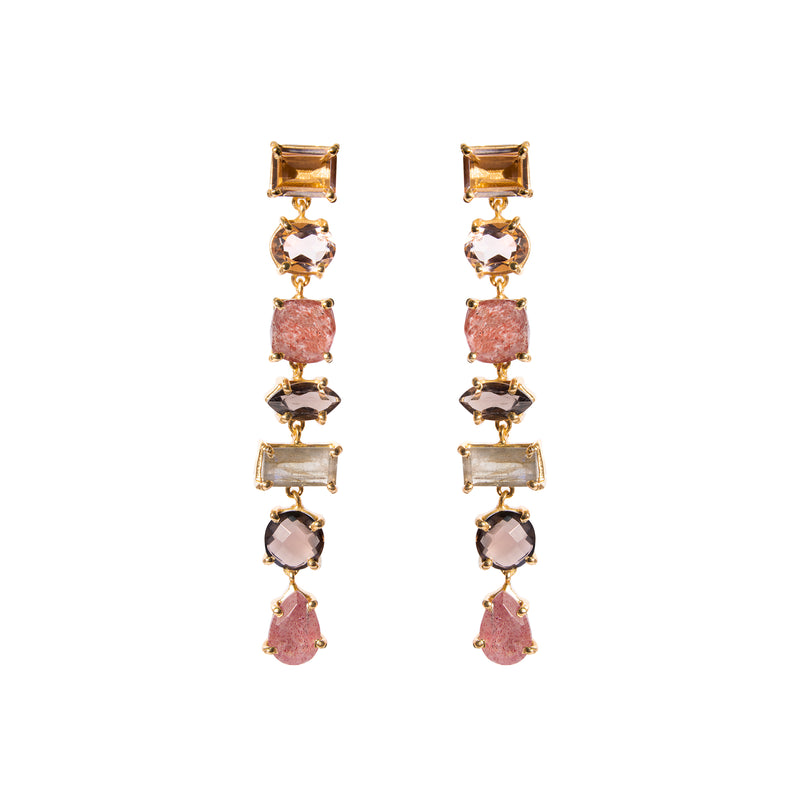 Antonella semi-precious stone earring