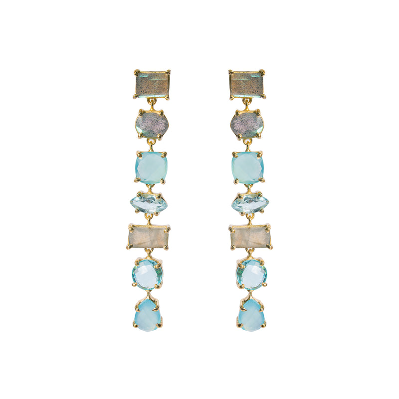 Antonella semi-precious stone earring