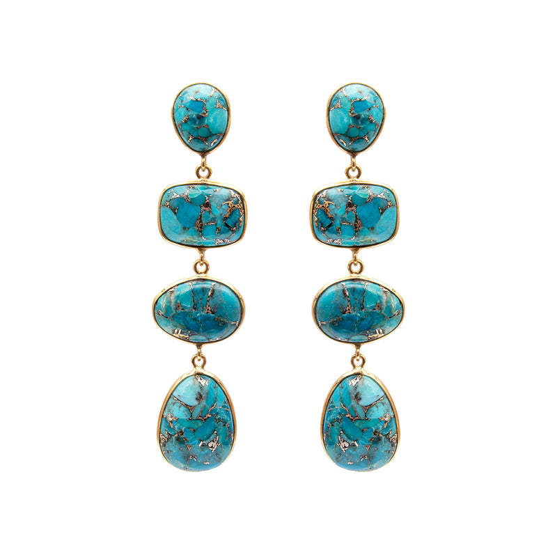 Valentina semi-precious stone earring