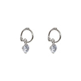 Nieve small crystal huggies earrings