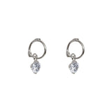 Nieve small crystal huggies earrings