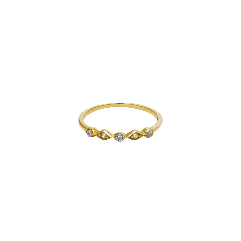 Ohara crystal gold ring | MEZI
