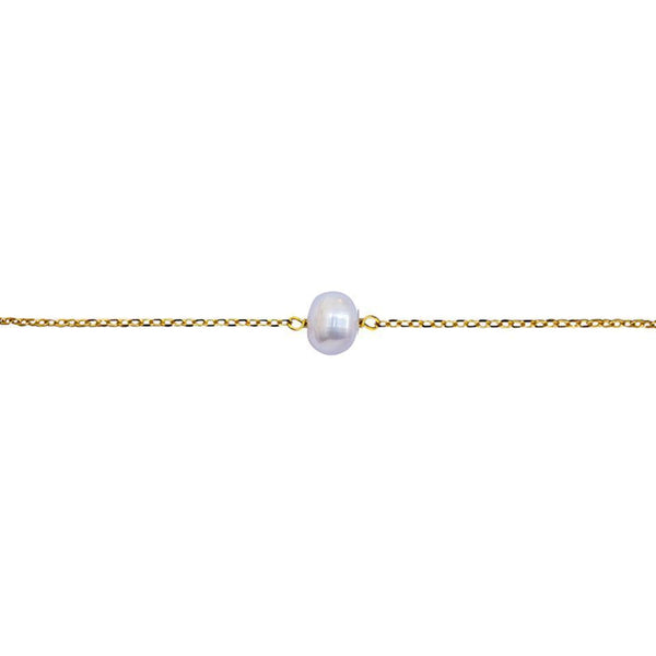 Poet freshwater pearl gold fine bracelet