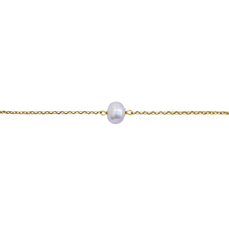 Poet freshwater pearl gold fine bracelet