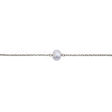 Poet freshwater pearl fine silver bracelet