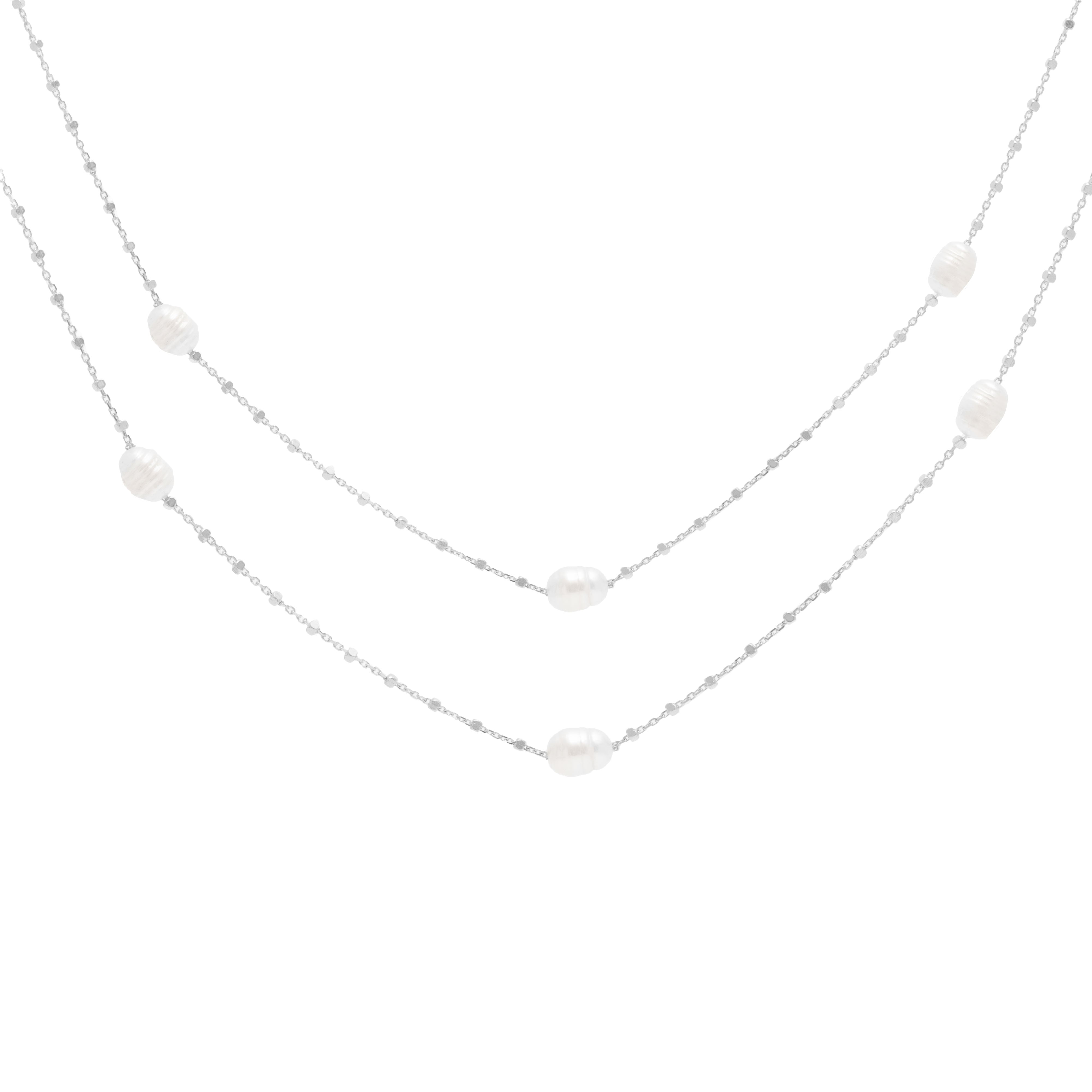 Zareb freshwater pearl gold necklace | MEZI