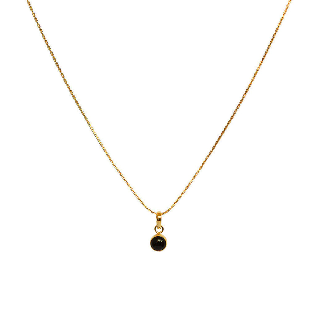 Pep onyx gold filled semi precious pendant | MEZI